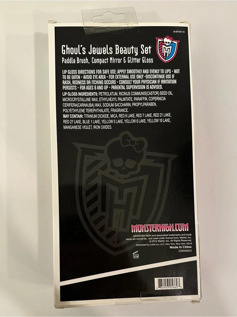 Monster High Real Hairbrush - Compact-Ghoul’s Jewels Beauty Set-Collectors Item